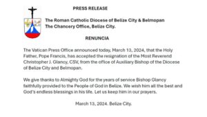 Christopher Glancy Resigns from Catholic Diocese 
