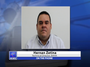 On the phone: Hernan Zetina