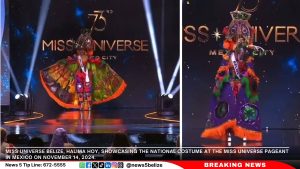 SATIIM Blasts Belize’s Deer Dance Display at Miss Universe