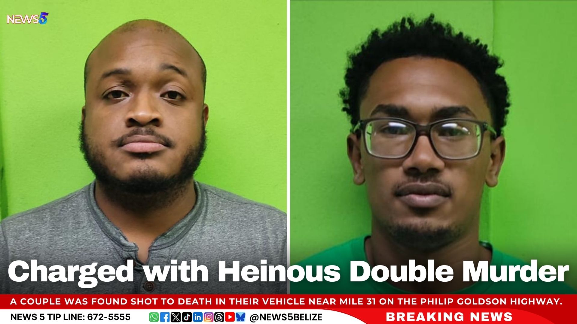 Charged with Heinous Double Murder | Greater Belize Media