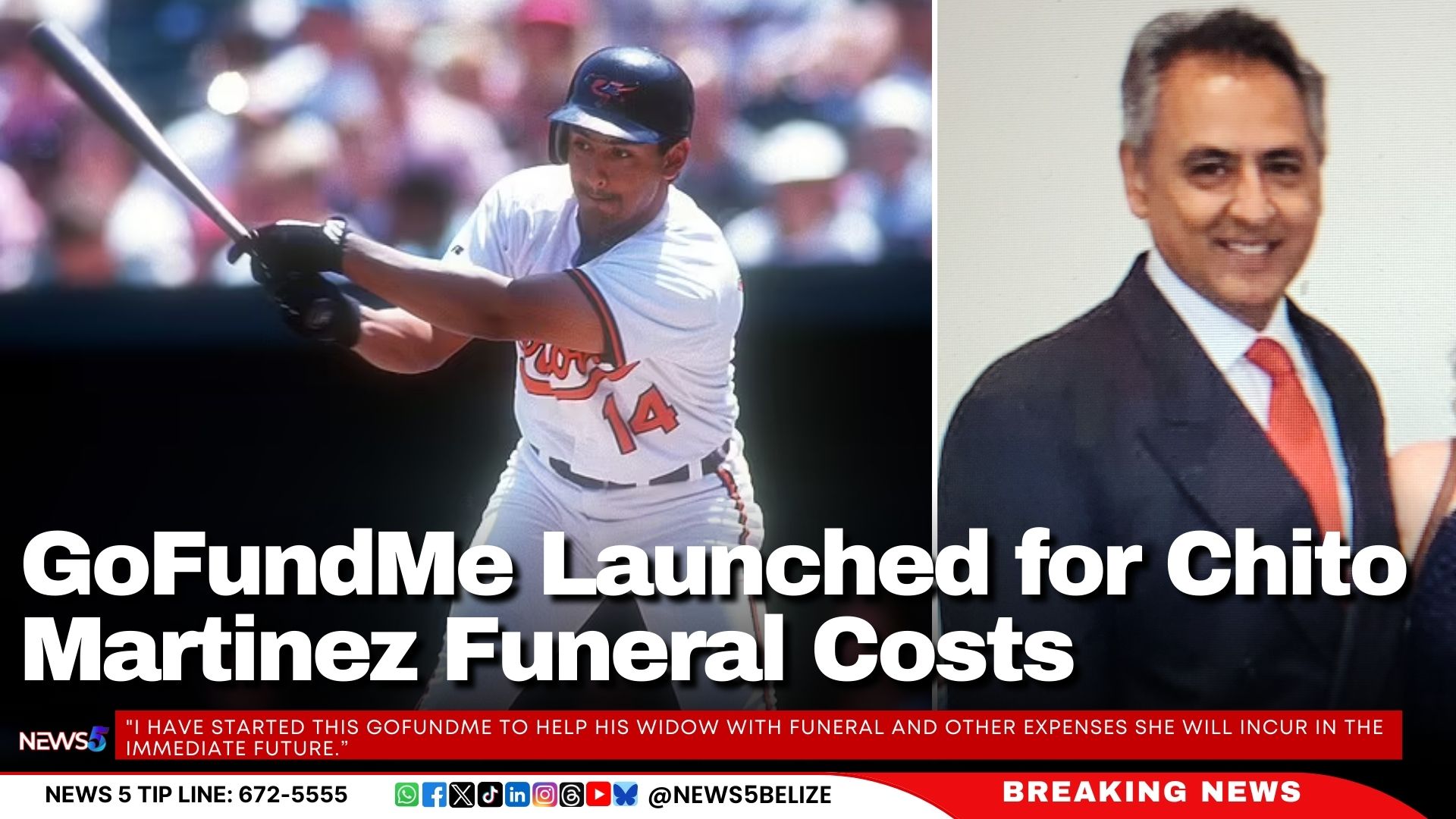 GoFundMe Launched for Chito Martinez’s Funeral Costs Greater Belize Media